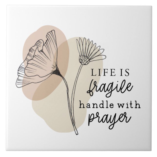 Carreau Life est la main fragile de Prayer Flowers (Devant)