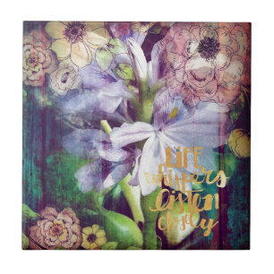 Carreau Life Whispers Écouter Art numérique Collage