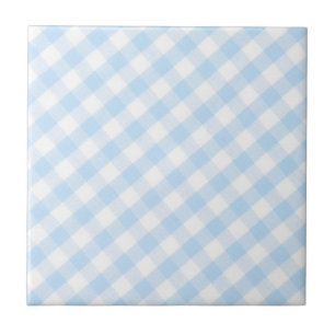 Carreau Light blue diagonal gingham