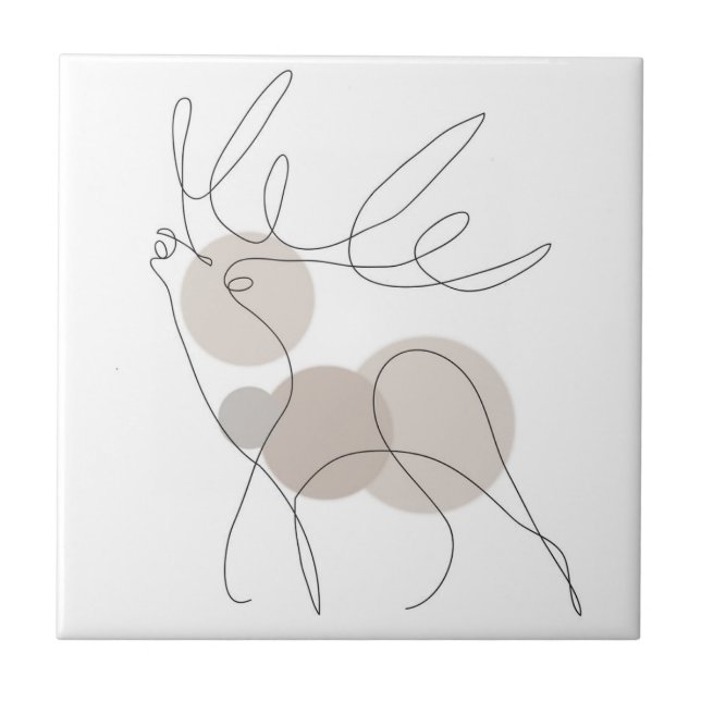 Carreau Lignes artistiques, blanc, noir, gris Lumière (Devant)