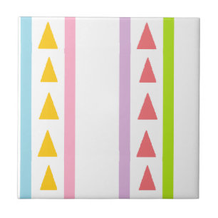 Carreau Lignes et triangles motif