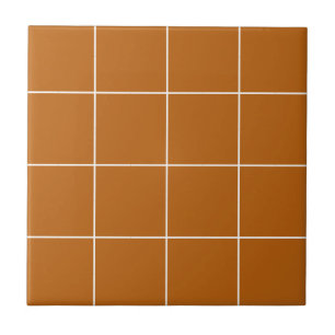 Carreau Lignes Géométriques Grille Simple Moderne Orange R