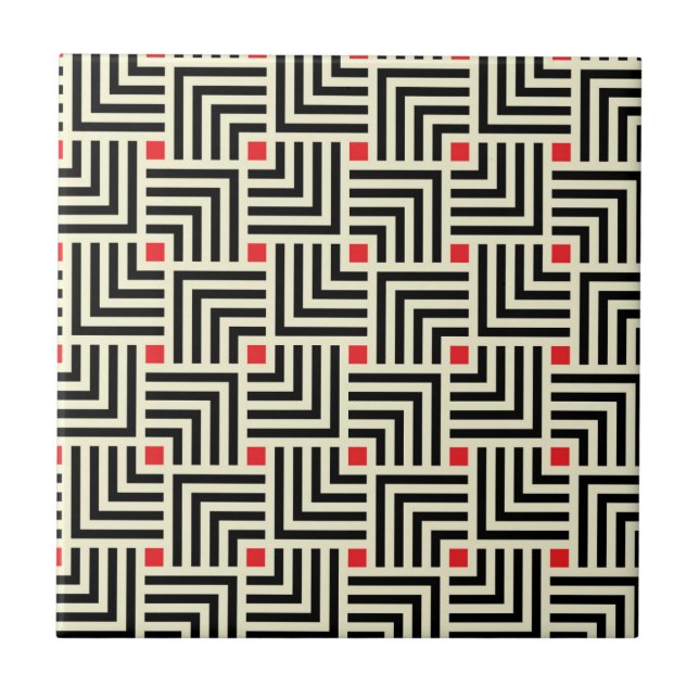 Carreau Lignes géométriques motif (Devant)