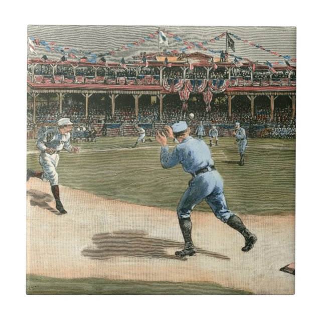Carreau Ligue nationale de baseball 1886 (Devant)