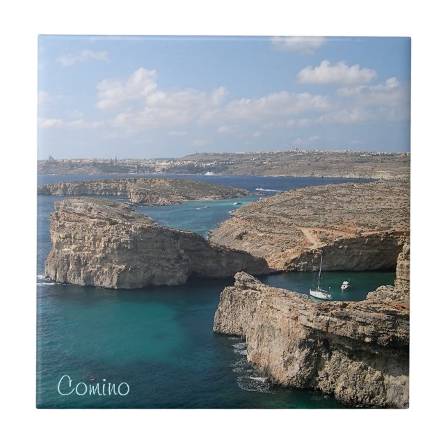 Carreau l'île de Comino à Malte (Devant)