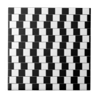 L'illusion optique raye le noir de carrés
