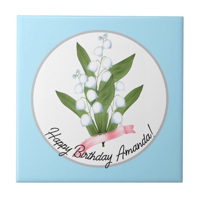 Carreau Lily of the valley (Devant)