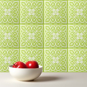 Carreau Lime acide et Méditerranée portugaise blanche