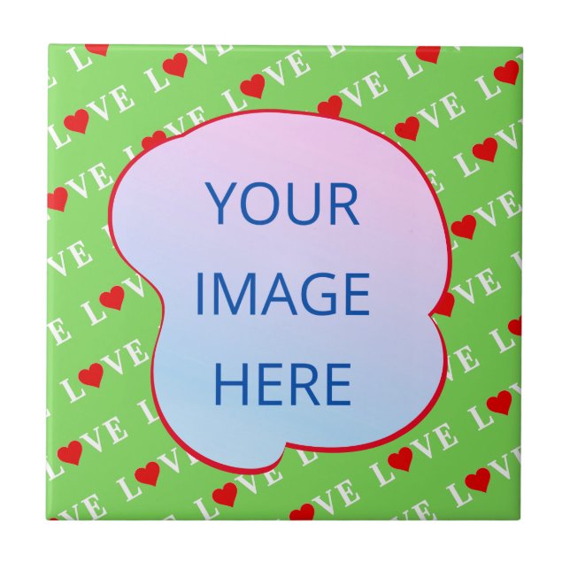 Carreau Lime Green LOVE (Devant)