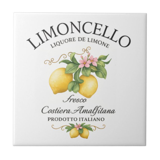Carreau Limoncello Italie Côte Amalfitaine (Devant)
