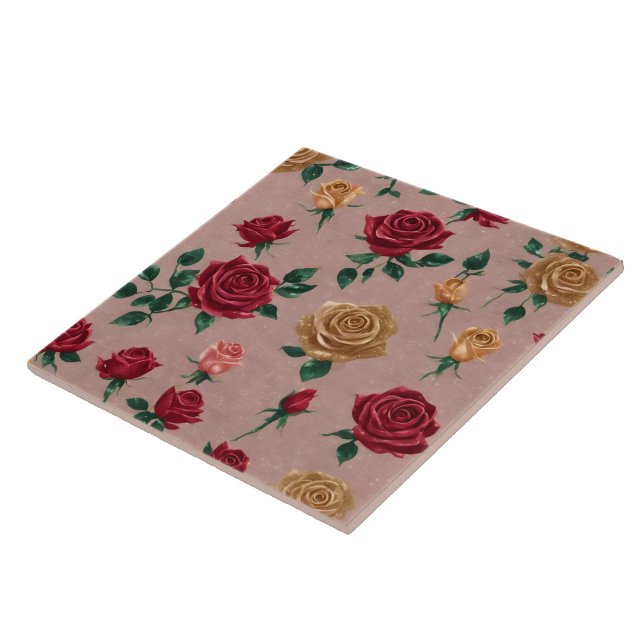 Carreau Linen Rose Belle collection populaire (Côté)