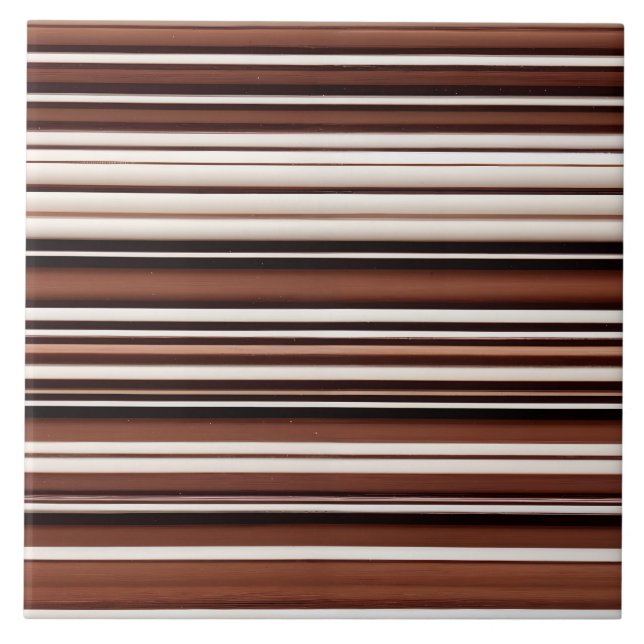 Carreau Linge Luxe Moderne Brown Blanc Texture Collection (Devant)