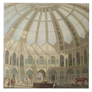 Carreau L'intérieur des écuries, des 'vues du RO