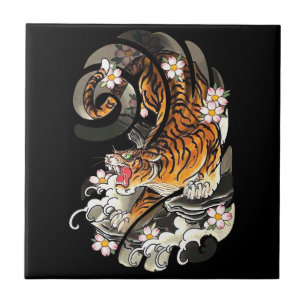 Carreau Lion Gift  Tiger Tattoo Cool brave