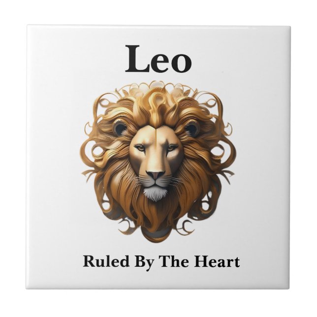 Carreau Lion, Lion, Dirigé Par Le Coeur, (Devant)