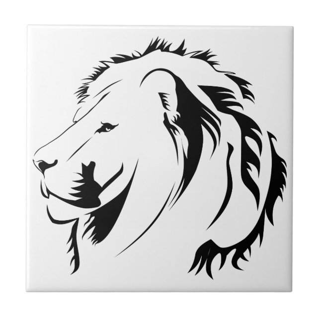 Carreau Lion Tribal 001 (Devant)