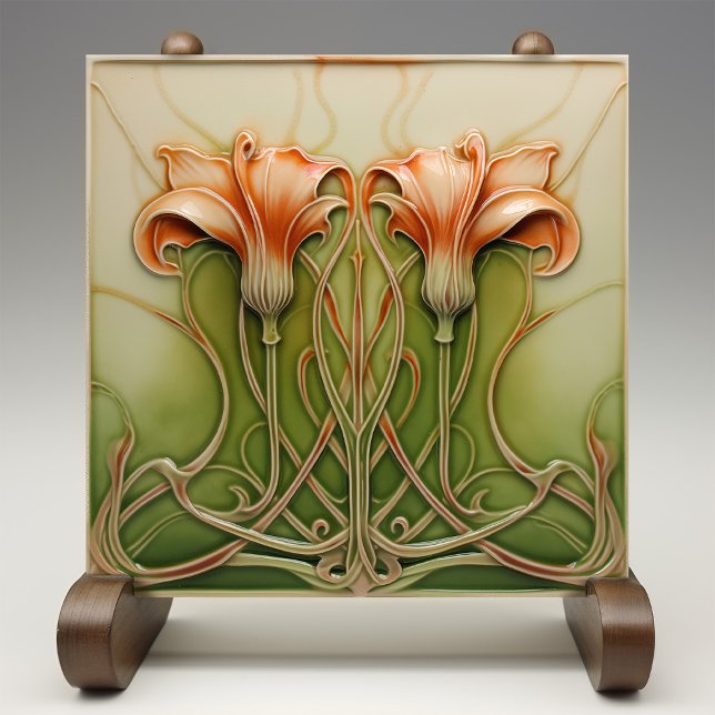 Carreau Lis Art Nouveau  (Créateur téléchargé)