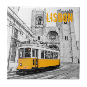 Carreau Lisbon Tram Portugal vintage streetcar