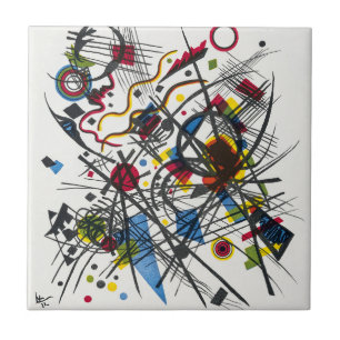 Carreau Lithographie de Vierte Bauhausmappe par Kandinsky