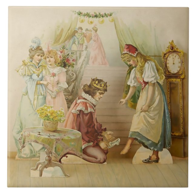 Carreau « Little Cinders » : illustration de conte de fées (Devant)