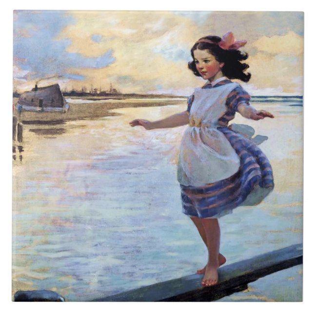 Carreau « Little Eml'y » par Jessie Willcox Smith (Devant)