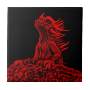 Carreau Little red Dragon