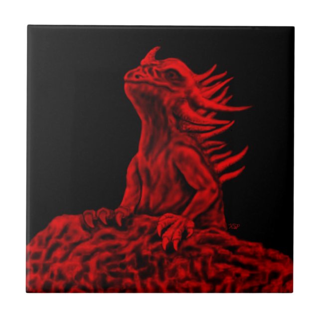 Carreau Little red Dragon (Devant)