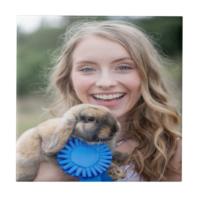 Carreau Livestock Show Rabbit Photo Customize (Devant)