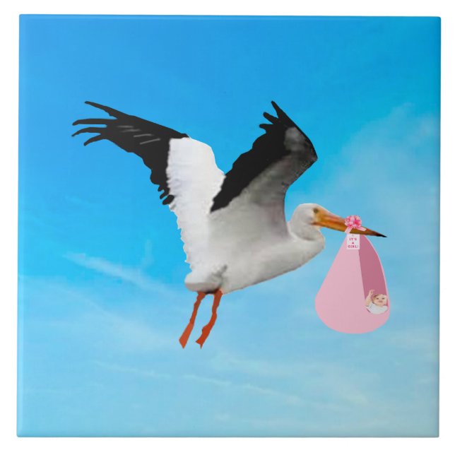 Carreau Livraison de bébé fille Carrelage céramique (Devant)