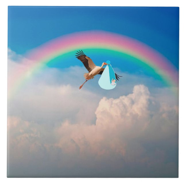 Carreau Livraison de bébé garçon Carrelage céramique (Devant)