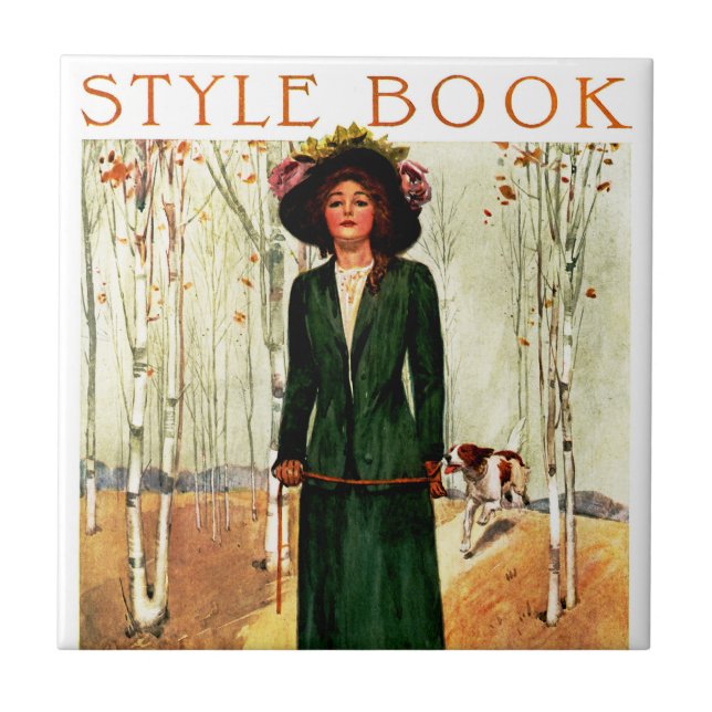 Carreau Livre de style d'illustration de mode (Devant)