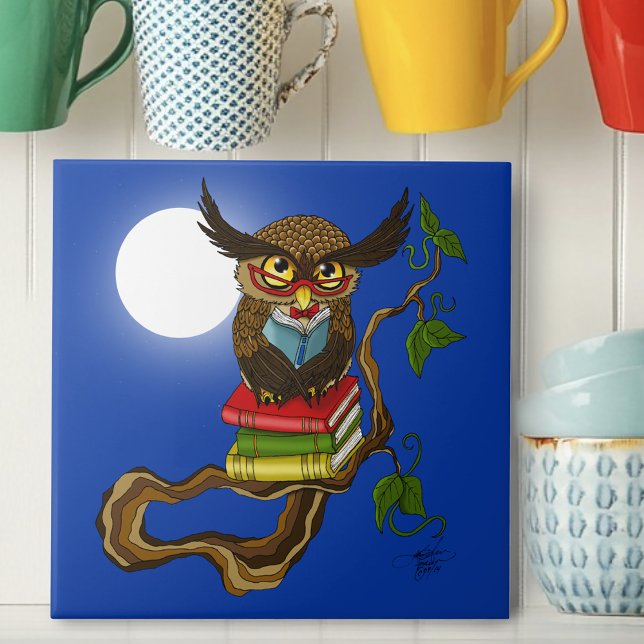 Carreau Livres Cute Owl (Créateur téléchargé)