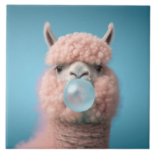 Carreau Llama Bubblegum Funny