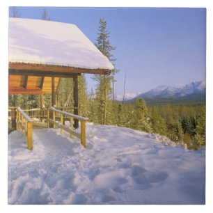 Carreau Location de la cabane USFS Schnauss en hiver surpl