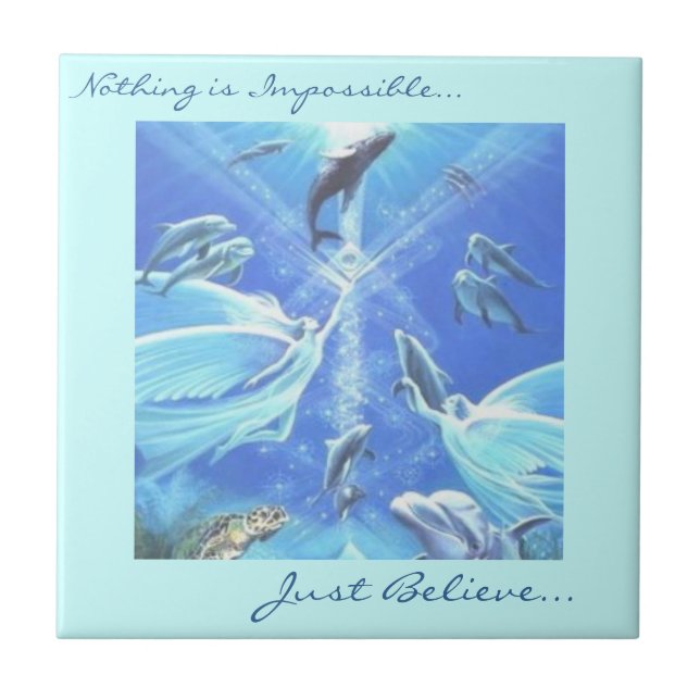 Carreau L'océan rêve la tuile (Devant)