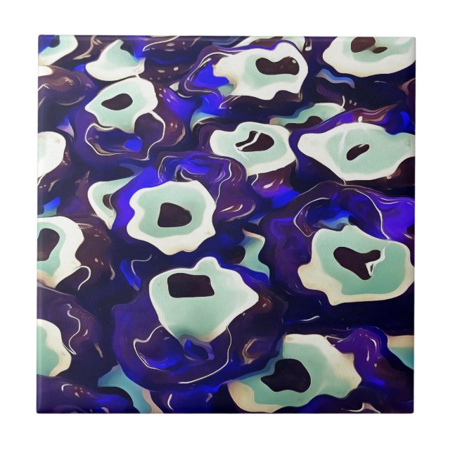 Carreau L'Oeil Boncuk Turc Formé Amulet Bizarre Art (Devant)