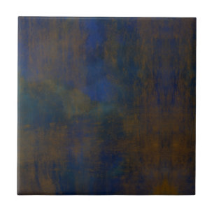 Carreau Loft industriel inspiré bleu brun esthétique