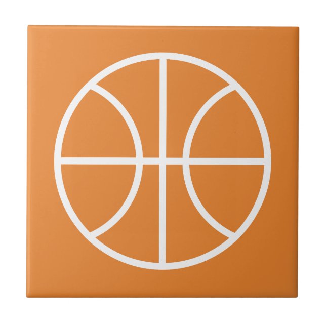 Carreau Logo de basketball personnalisé (Devant)