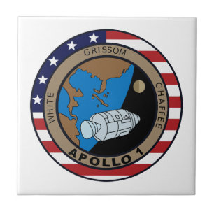 Carreau Logo de patchs de mission Apollo 1