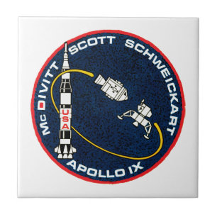 Carreau Logo de patchs de mission Apollo 9 NASA