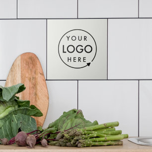 Carreau Logo d'entreprise Gris professionnel minimaliste