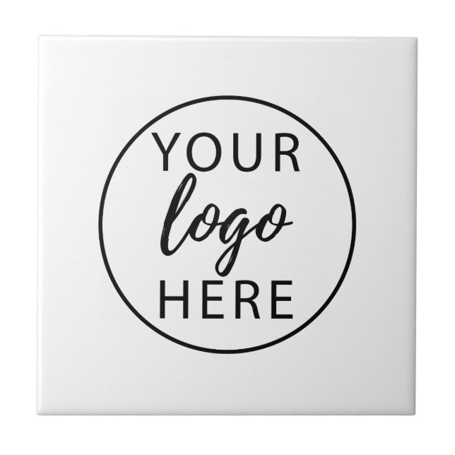 Carreau Logo d'entreprise personnalisé simple (Devant)