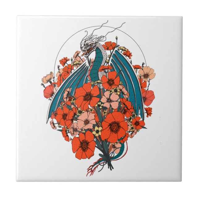 Carreau Logo Dragon Asiatique (Devant)