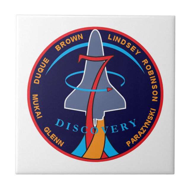 Carreau Logo du patch de la mission STS-95 de la navette s (Devant)