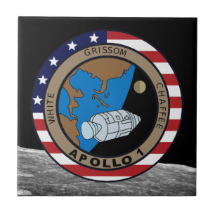 Carreau Logo du patch de mission Apollo 1