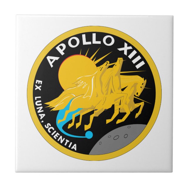 Carreau Logo du patch de mission NASA Apollo 13 (Devant)
