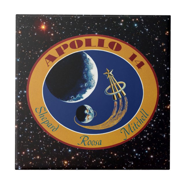 Carreau Logo du patch de mission NASA Apollo 14 (Devant)