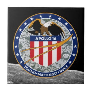 Carreau Logo du patch de mission NASA Apollo 16
