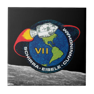Carreau Logo du patch de mission NASA Apollo 7