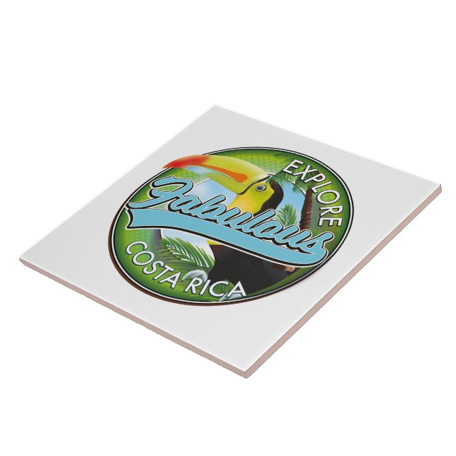 Carreau Logo Explorez Costa Rica fabuleux (Côté)